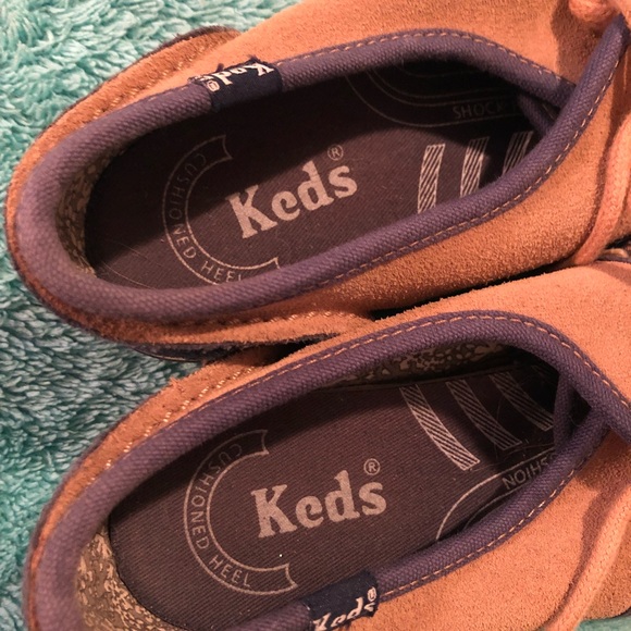 Navy and Brown Suede Keds - Picture 5 of 8